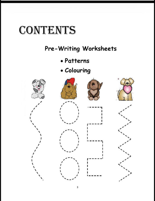 Kids Tracing & Pre-Writing Worksheets (Ages 2.5–3)