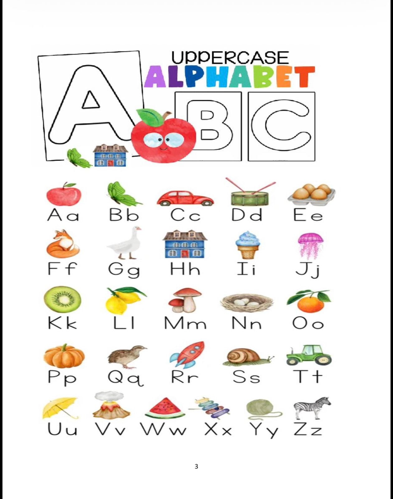 Eng alphabet worksheet a–z tracing upper lower case preschool workbook 3–5 years
