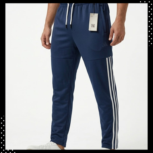 Emmoro Men's Navy 4-Way Stretch Trousers Pakistan – Premium