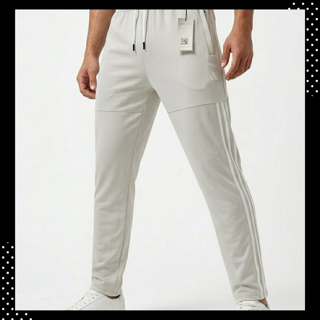 Men’s 4-Way off white Stretch Trousers – Imported Premium Fabric
