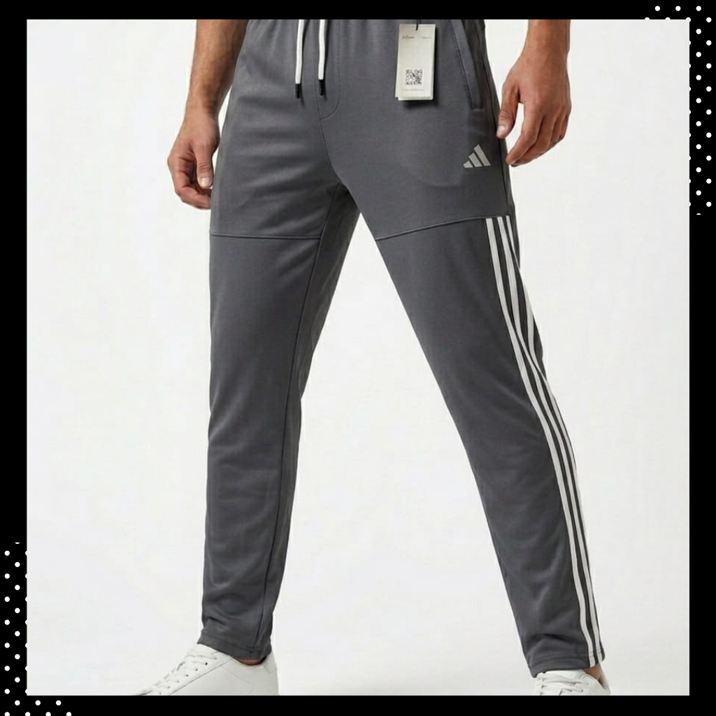 Men’s 4-Way  gray Stretch Trousers – Imported Premium Fabric