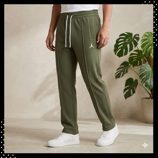 Men’s Waffle Texture Trousers – Slim Fit Stretch Casual Pants for Everyday Wear