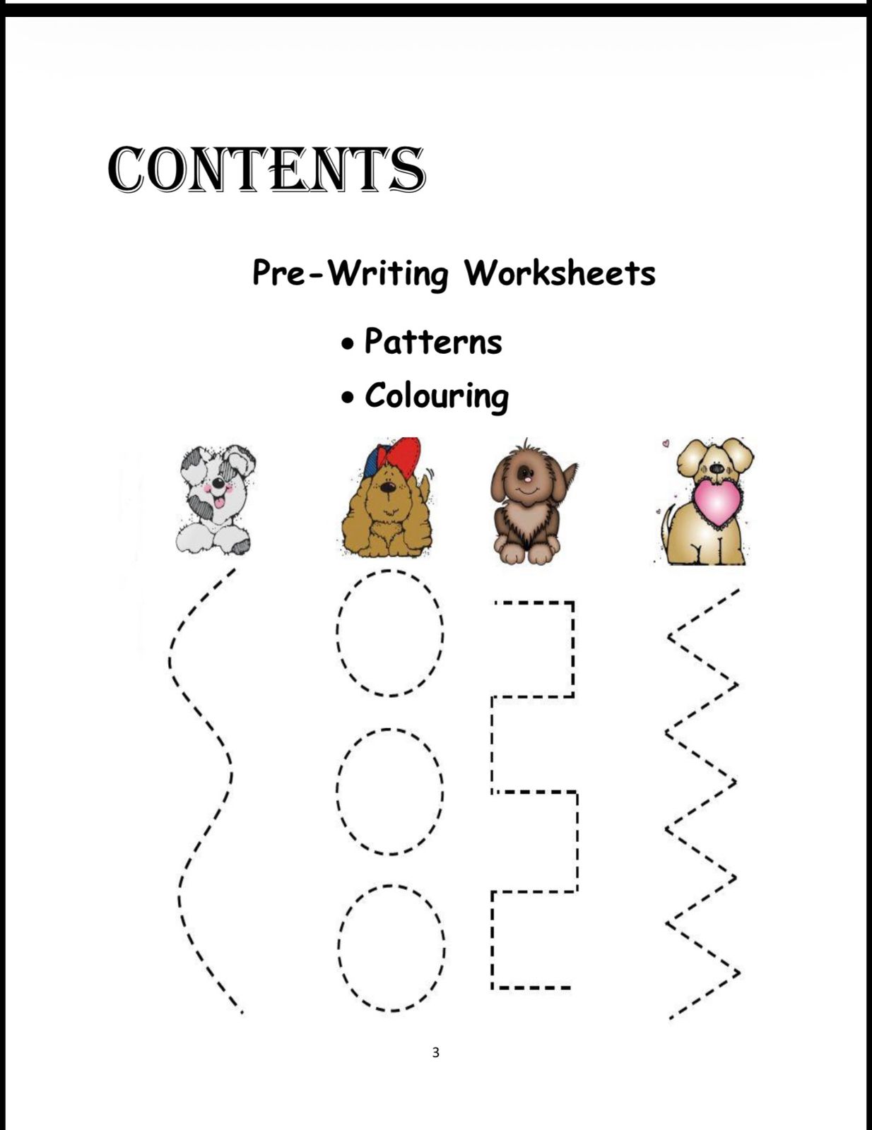 Kids Tracing & Pre-Writing Worksheets (Ages 2.5–3)