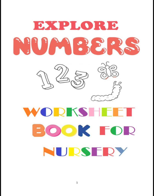 Nursery number counting worksheet 1 to 100 fun activity worksheet