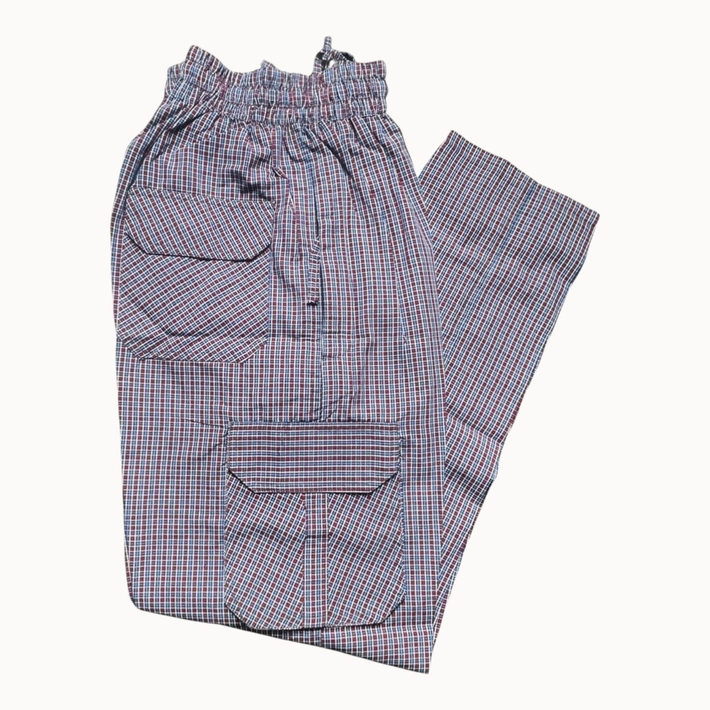 Men’ mahroon Cargo Trousers – Multi Pocket Streetwear Pants 2026