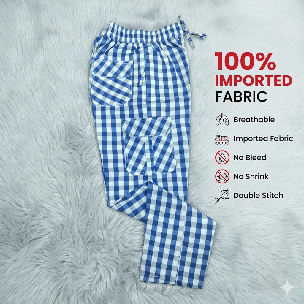 Men’s blue Cargo Trousers – Multi Pocket Streetwear Pants 2026