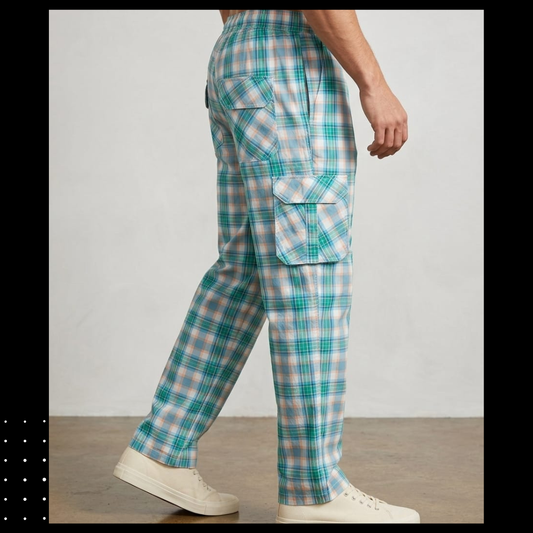 Men’s green Cargo Trousers – Multi Pocket Streetwear Pants 2026